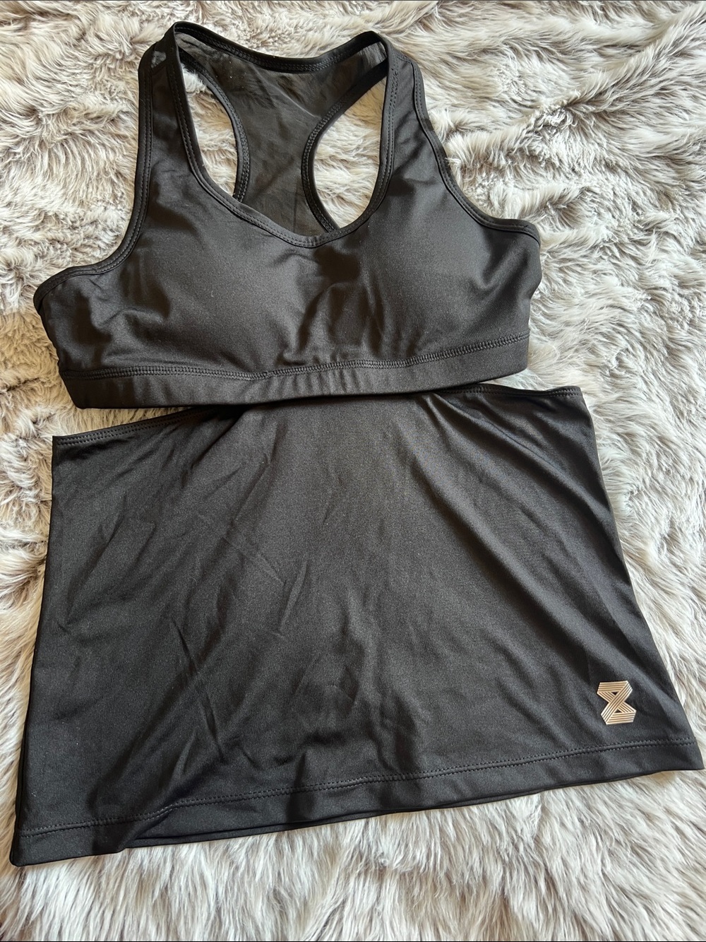 Women's Black Active Sports Bra tank top